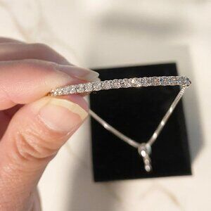 *********DIAMOND BOLO BRACELET 14K STERLING SILVER (NEW)**********